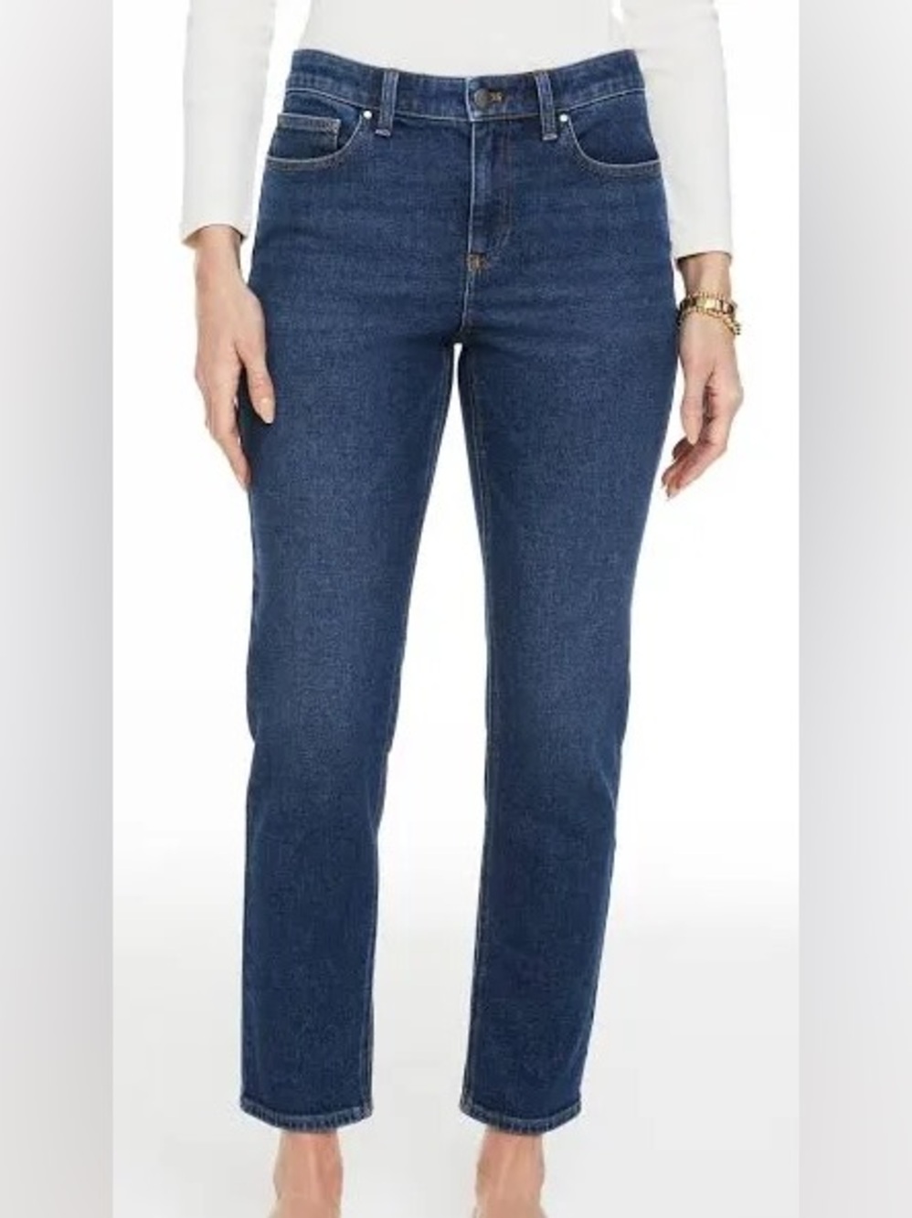 Talbots Classic Mid-Blue Women’s Slim Ankle Jeans 8